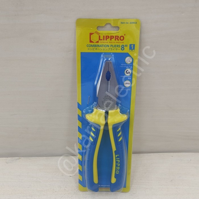 TANG KOMBINASI LIPPRO 8" 8INCH 225N-8 COMBINATION PLIERS LIPPRO BEST SELLER