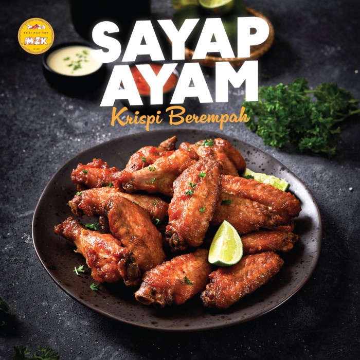 

Lezat- Sayap Ayam Krispi Berempah