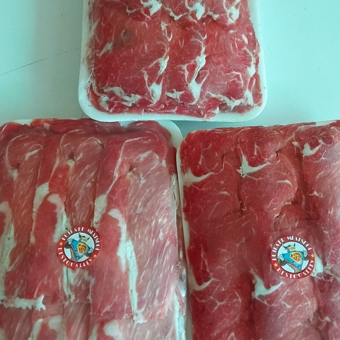 

Lezat- daging slice low fat teriyaki sukiyaki rendah lemak 500 gram