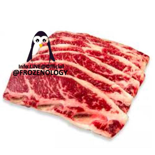 

Lezat- Daging Iga Sapi US Chuck Short Ribs Bone-in Kalbi Cut 1 cm marbling 4+
