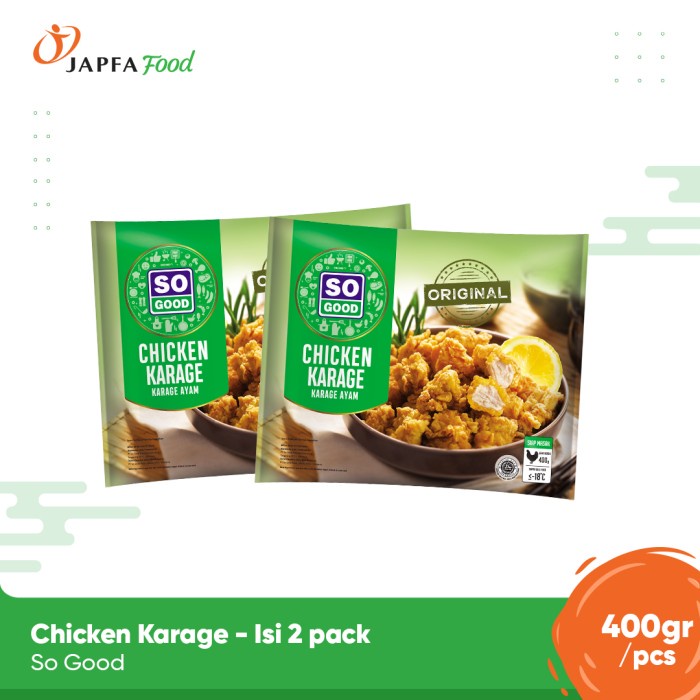 

Lezat- So Good Chicken Karage / Karage Ayam 400gr - Isi 2 pack