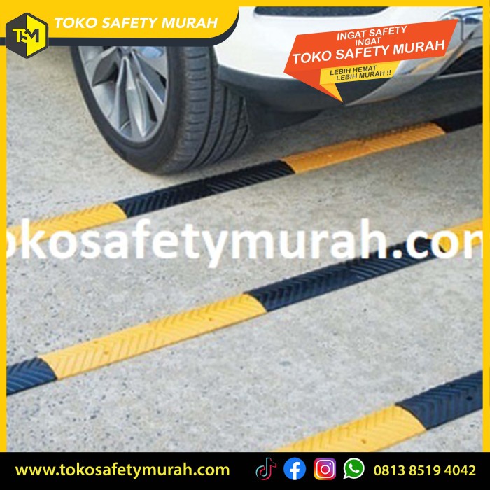 Speed Bump Rubber Polisi Tidur Karet Kecil Marka Kejut Mini Premium
