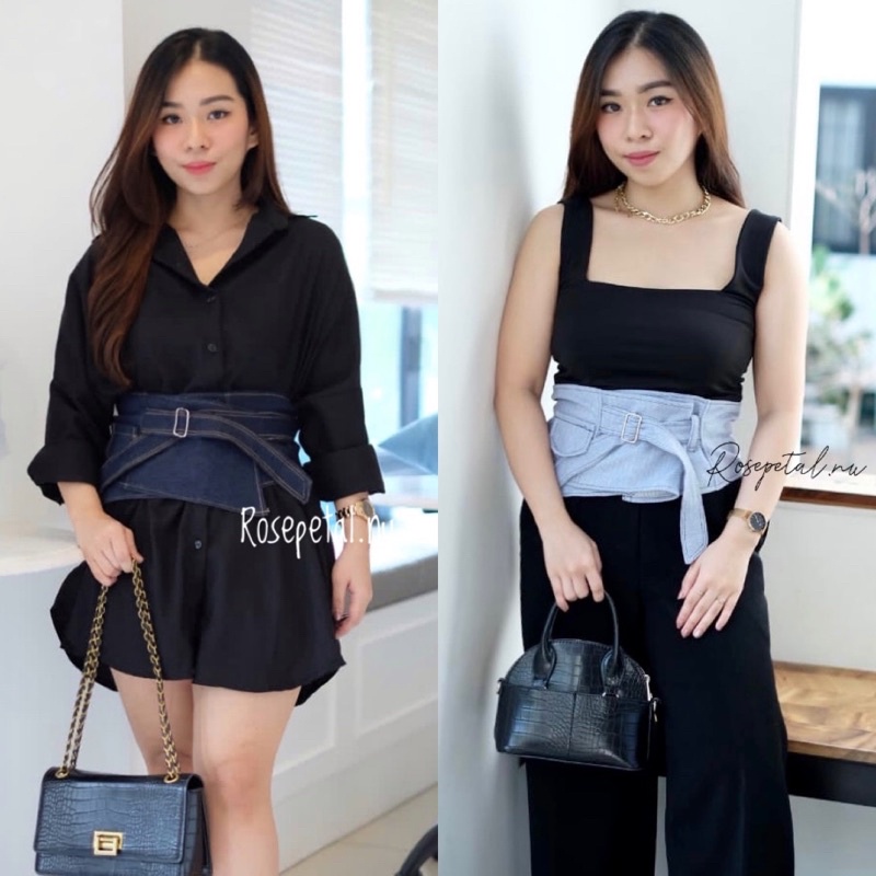 TrendyGaya- emery obi belt jeans / ikat pinggang jeans obi / obi belt adjustable