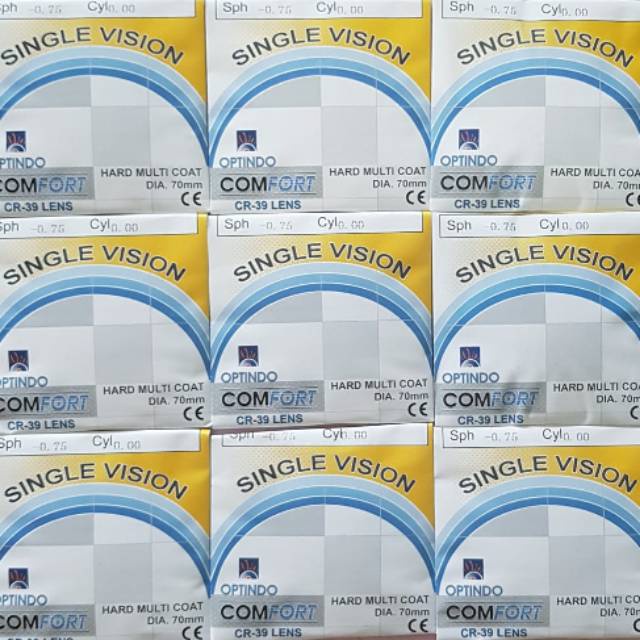 TrendyGaya- Lensa plus(+) kacamata CRMC 1.56 single vision/lensa anti gores anti silau +0.25 s/d +4.