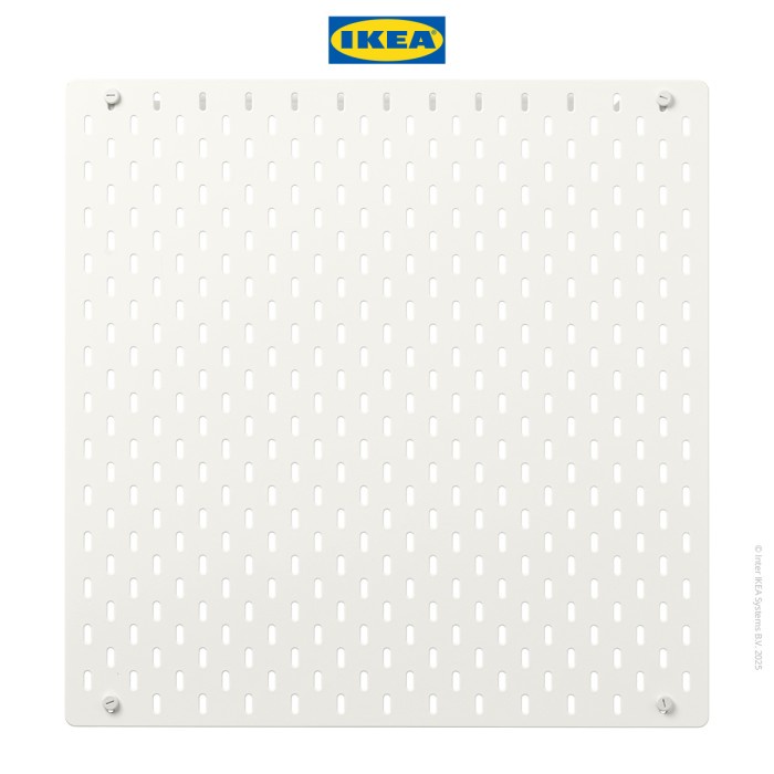 

TERLARIS IKEA SKDIS Papan Berlubang Pegboard Putih 56x56 cm
