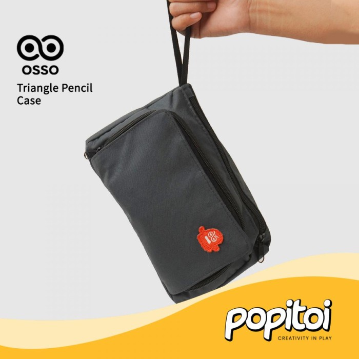 

TERLARIS OSSO Triangle Jumbo Pencil Case Kotak Tempat Pensil