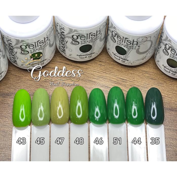 GELISH HARMONY GREEN COLLECTION KUTEK GEL GELISH UV ORGINAL 15ML