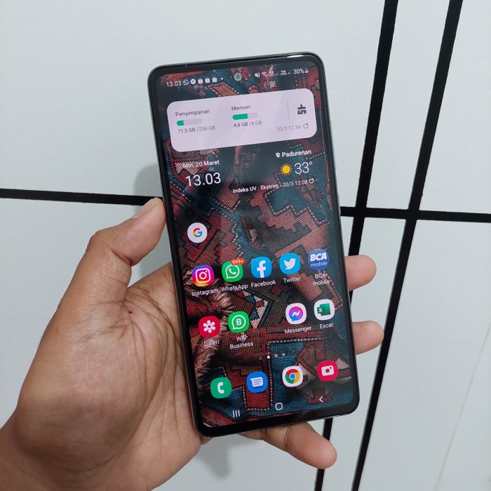 Handphone Hp Samsung Galaxy A52S 5G 8/256 Second Seken Bekas Murah *