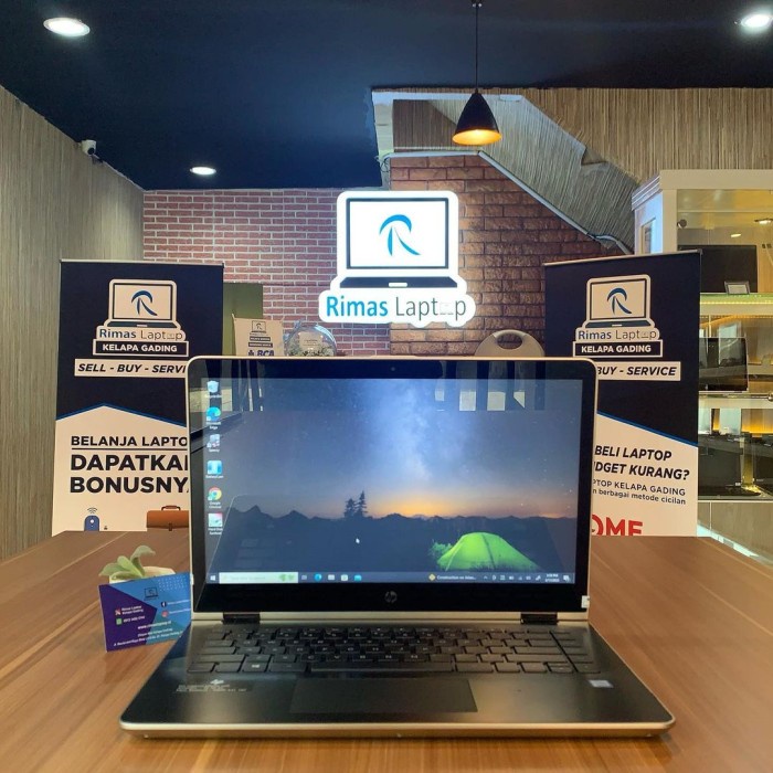 LAPTOP HP PAVILION X360 BEKAS SECOND *