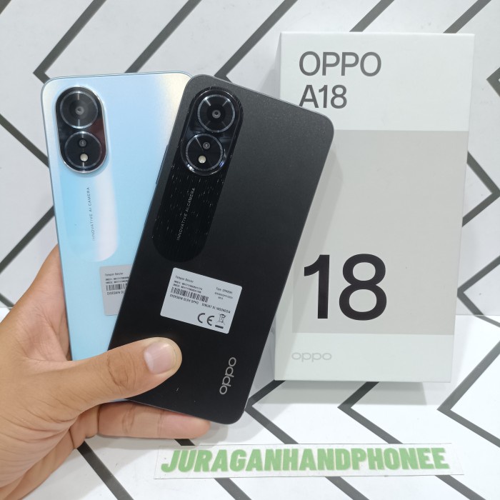 Oppo A18 Ram 4/128G Hp Second Seken Bekas Fullset *