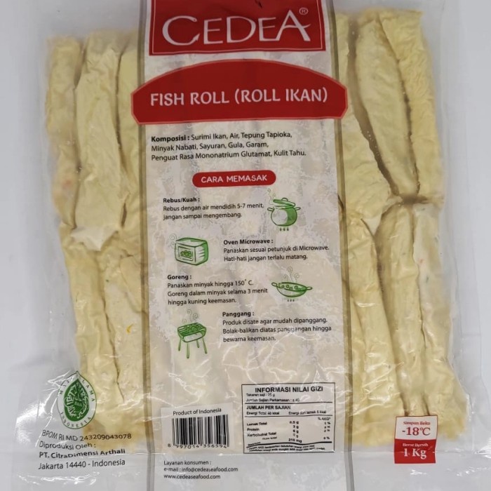 

New Cedea Fishroll 1Kg Isi 40Pcs Readyy