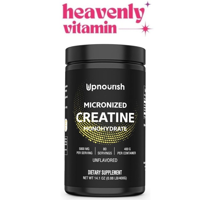 Upnourish Micronized Creatine Monohydrate 500Mg - 400 Gr 80 Servings