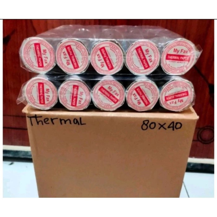 

Kertas Thermal paper 80x40 paket 100 roll