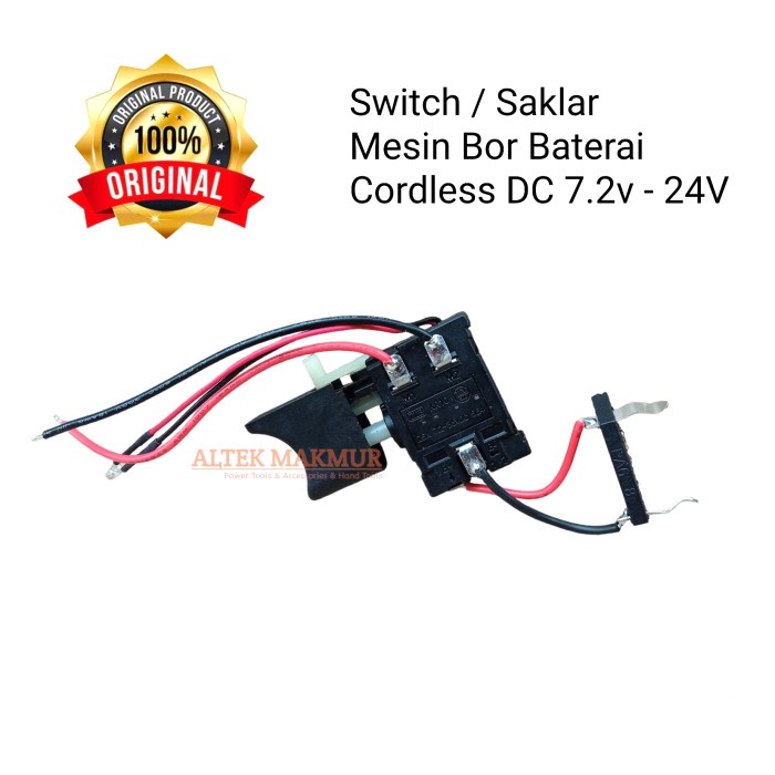 Sparepart Saklar Switch Mesin Bor Baterai DC Cordless 12v 14v 16v 20v