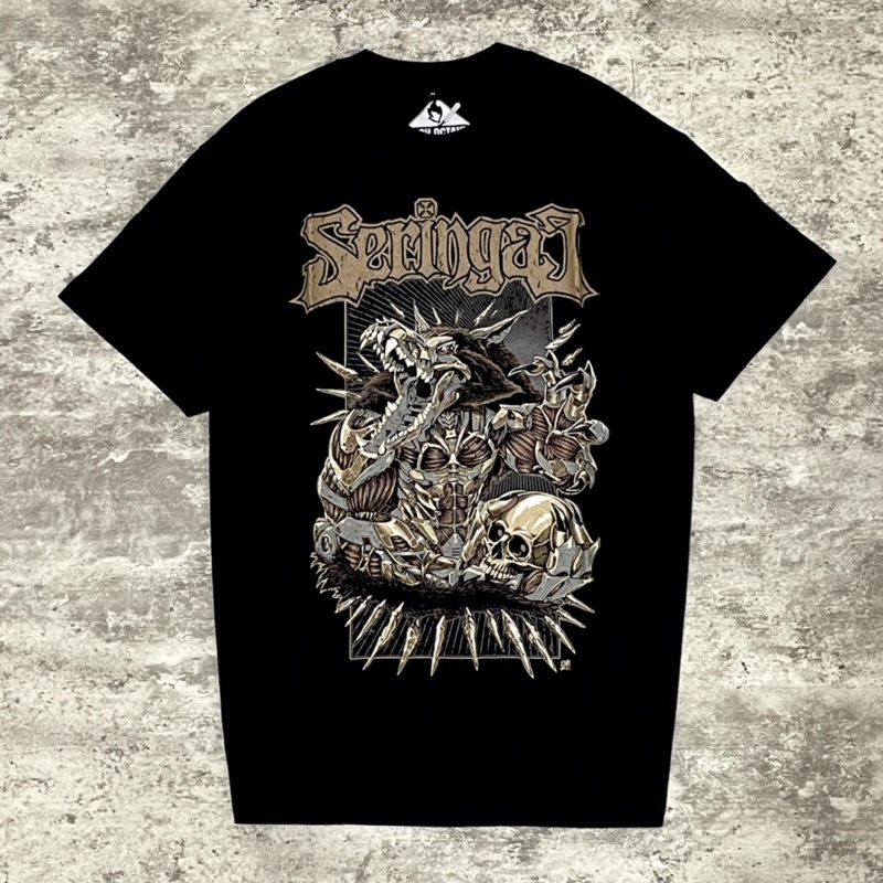 NOOV MUSIC Seringai - Mecha Wolf Tshirt Unisex - Black