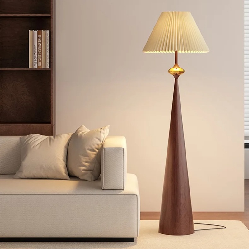 Japanese Designer Wabi-sabi Minimalist Floor Lamp Cloth Cover Art Decorative Stand Lights Living/Mod