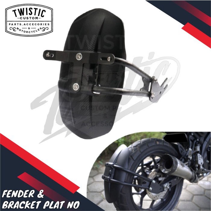 Spakbor Mudguard Belakang Motor Custom XSR 155 Model WR3 Universal
