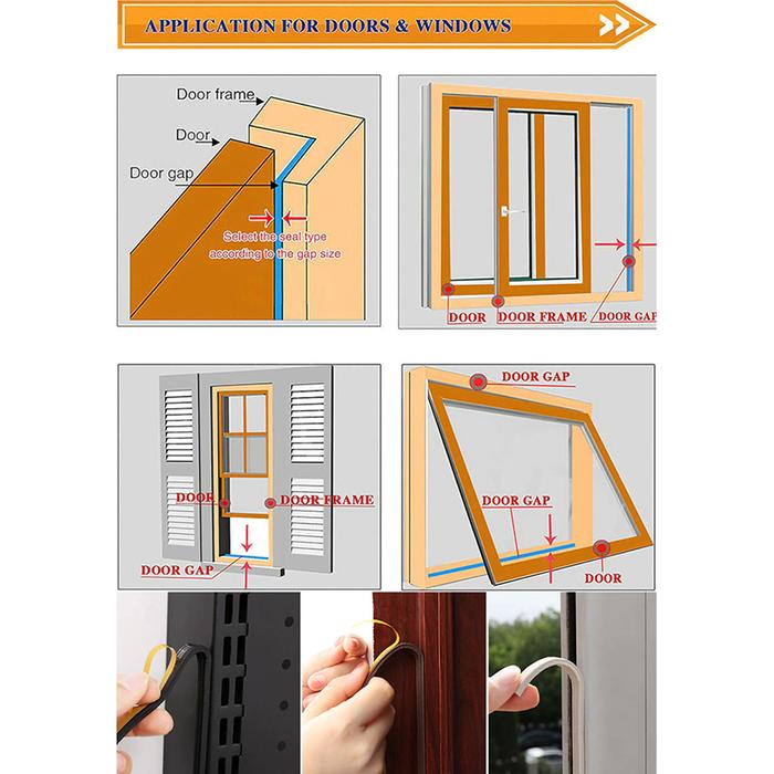 PALING MURAH. MOHAIR MOHER SEAL PENUTUP CELAH PINTU & JENDELA MODEL D