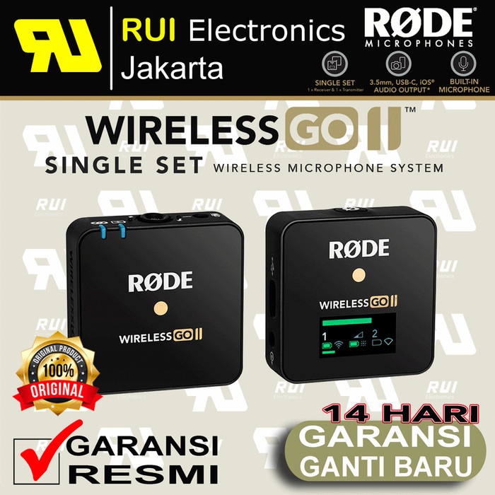 Rode Wireless GO II Single Set Microphone Wireless System