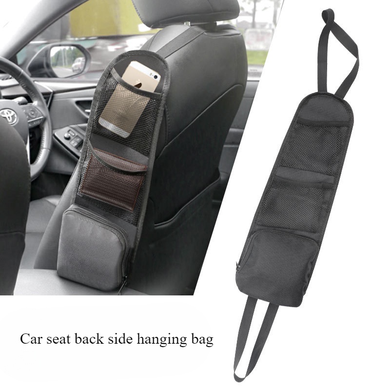 Car storage bag Car seat back side hanging bag Mobile phone bag Car seat side storage bag