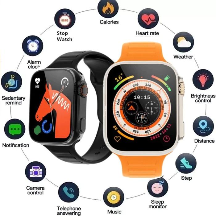 YOK DI ORDER TM SMARTWATCH C800 ULTRA 2 PEMANTAUAN CERDAS BLUETOOTH CALL AI VOICE SMART SPORTS WATCH