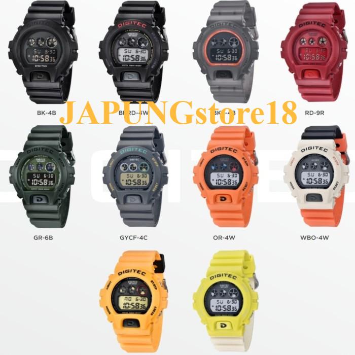 READY.. JAM TANGAN PRIA DIGITEC ORIGINAL DG 5098T DIGITEC 5098 TALI RUBBER WATCHES TAHAN AIR BISA