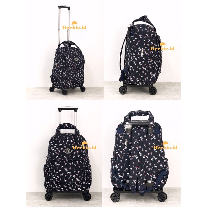 TERBARU.. TAS RANSEL TROLI LIPAT KOREA ANELLO BARLEY ORIGINAL PARASUT RODA 4