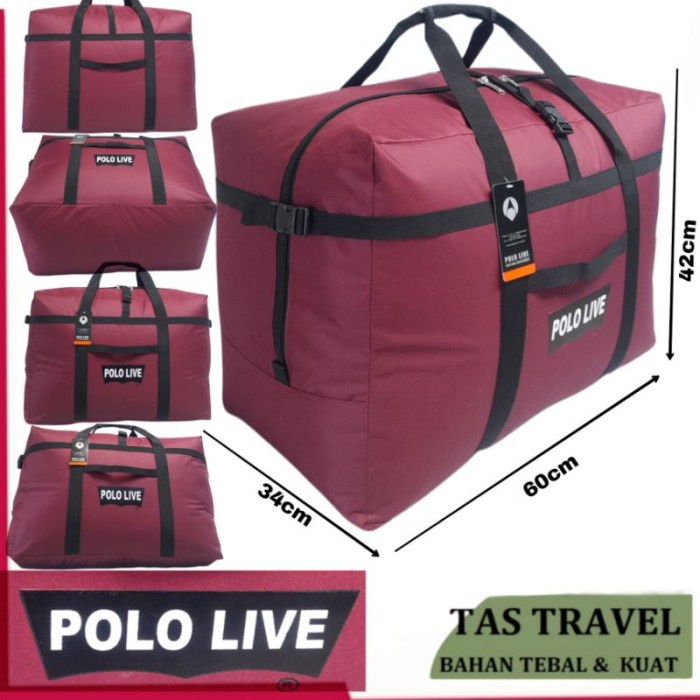 GASS. TAS PAKAIAN JUMBO TAS TRAVEL JUMBO POLO LIVE 100% ORIGINAL PRODUCT