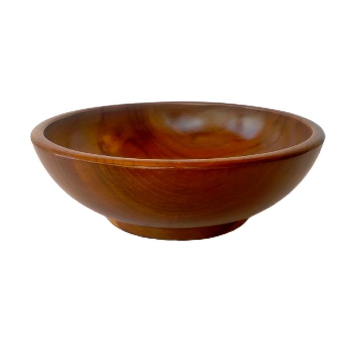 EKSLUSIF peralatan dapur mangkuk makan dan sayur estetik ala korea terbuar dari kayu jati asli