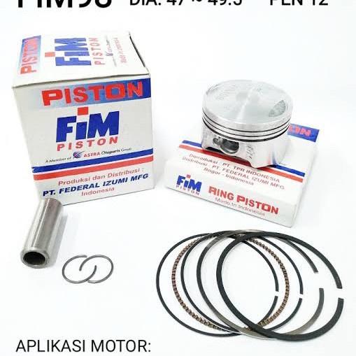 Piston Fim Izuni Honda Genio Beat Scoopy Fi New Pin 12 FIM98