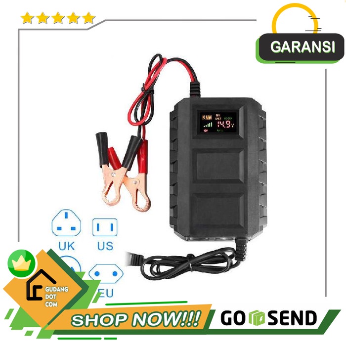 TAFFWARE CHARGER AKI MOBIL LEAD SMART BATTERY CHARGER 12V20A - DXY88 ORIGINAL