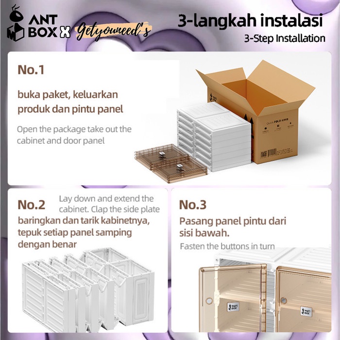 ANTBOX Rak Lemari Sepatu Shoes Cabinet