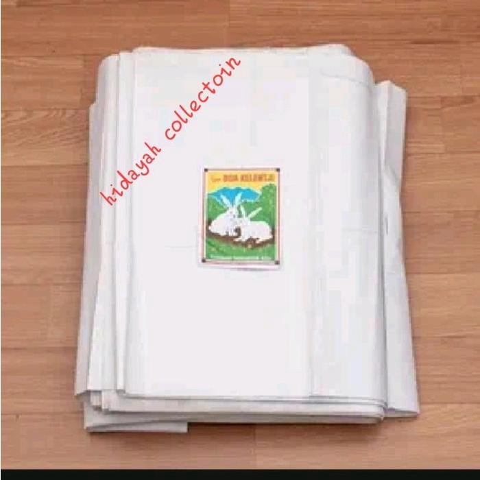 BERMUTU PER (Satu METER) lebar 90 cm kain kafan /kain MORI /kain belacu cap dua kelinci kualitas