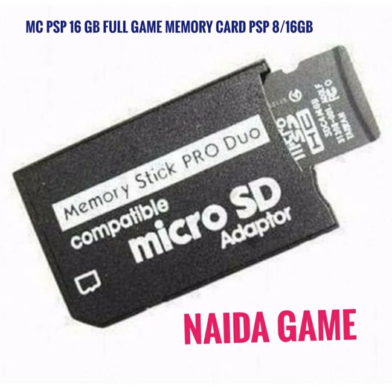 MC PSP 16GB FULL GAME MEMORY CARD PSP 8/16GB FULL GAME