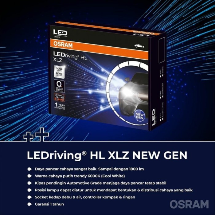 OSRAM LED H11 XLZ NEW GEN GARANSI - LAMPU LED H11 MOBIL OSRAM NEW GEN