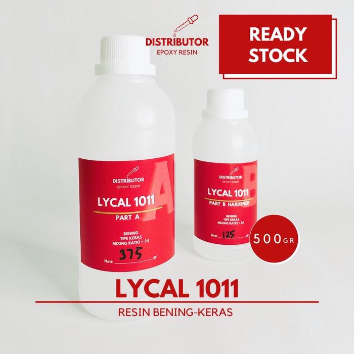 Resin bening Lycal keras - Lycal 1011 - 500 gr