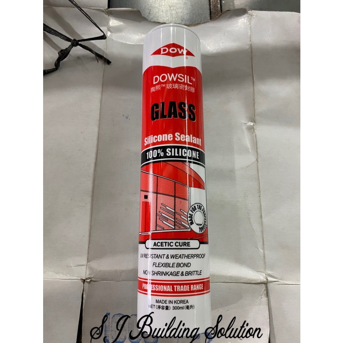 LEM SILICONE BOTOL DOWSIL / LEM KACA/ SILICONE GLASS DOWSIL ASAM ACID