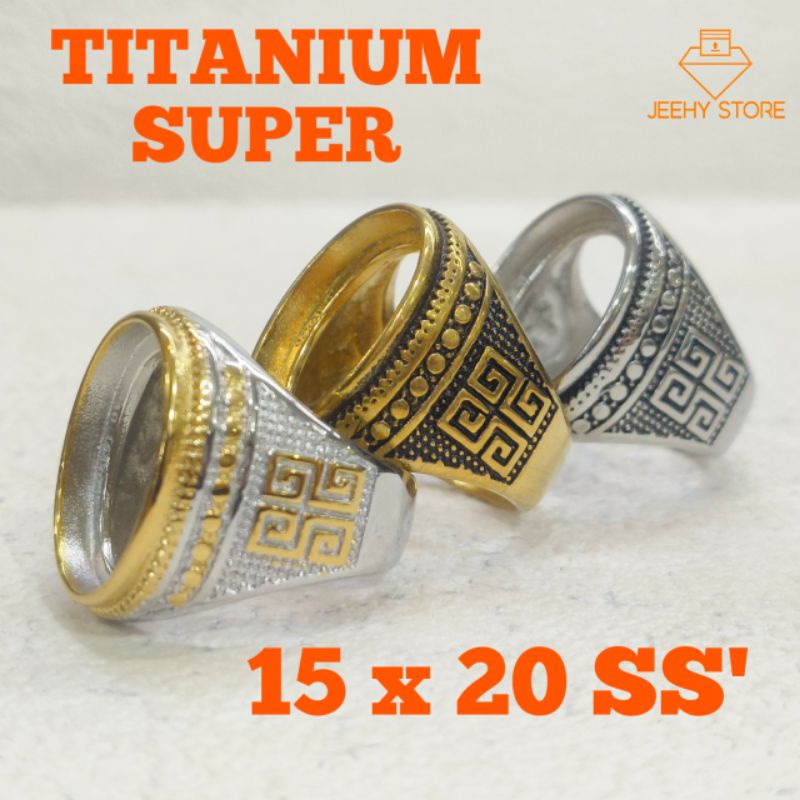 Ring Emban Titanium Super 'Ss' 15X20