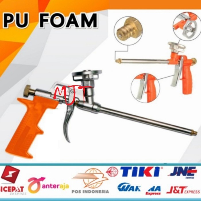 

Kepala PU FOAM Stainless Steel Straw Expanding Foam Gun PU Applicator