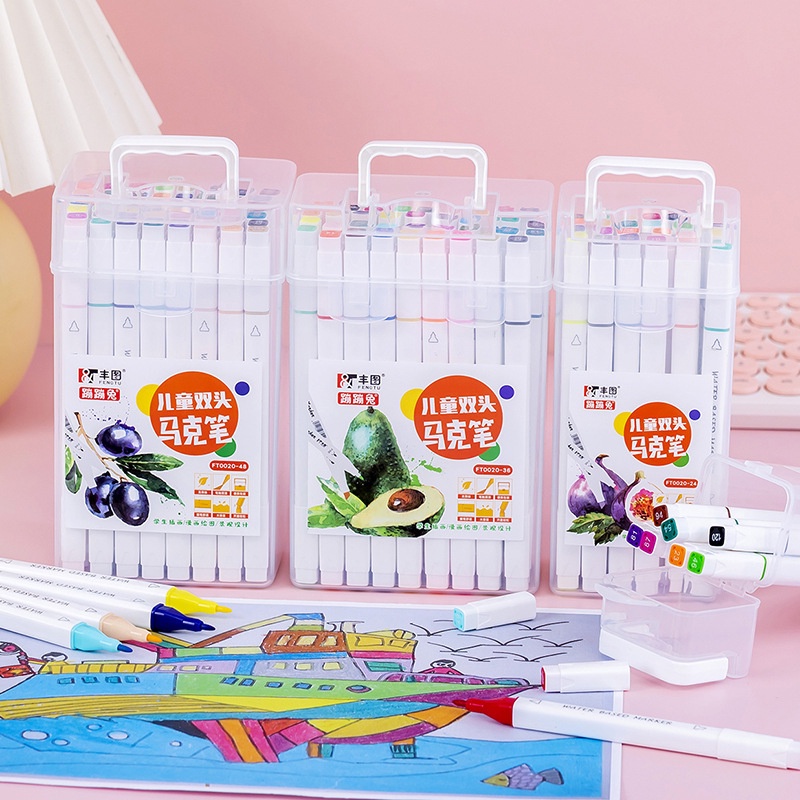 

Spidol Warna Double Tip/2In1 Spidol Set 12/24/36/48