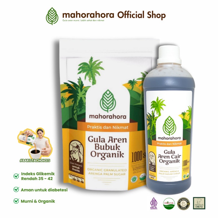 

PAKET HEMAT GULA AREN BUBUK DAN CAIR MAHORAHORA 1KG DAN 1LITER