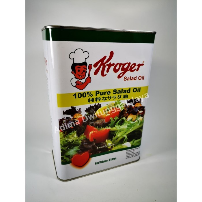 

Minyak Kedelai / Salad Oil Kroger 3 ltr