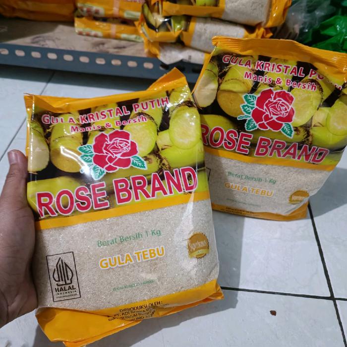 

(PAKET 2 KG) ROSEBRAND Gula Tebu Pasir Kuning Kemasan 1kg