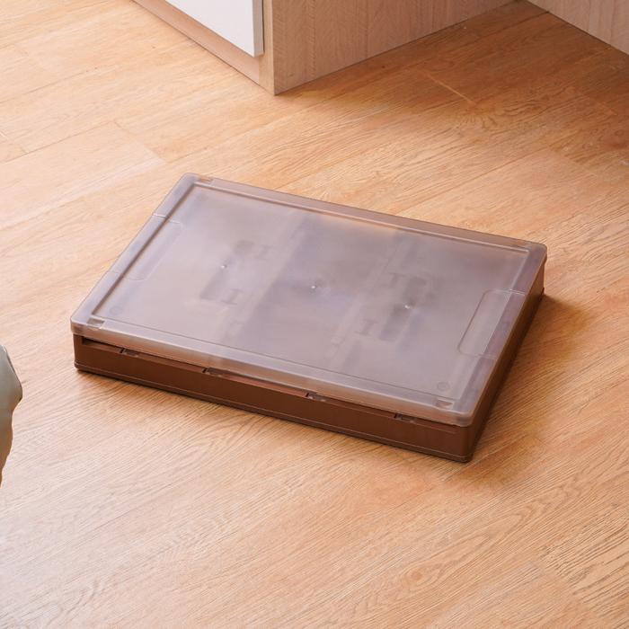 (Expert) AZKO Stora 51X35X26 cm Kotak Penyimpanan Lipat - Cokelat Choco Wadah Kotak Simpan Serbaguna