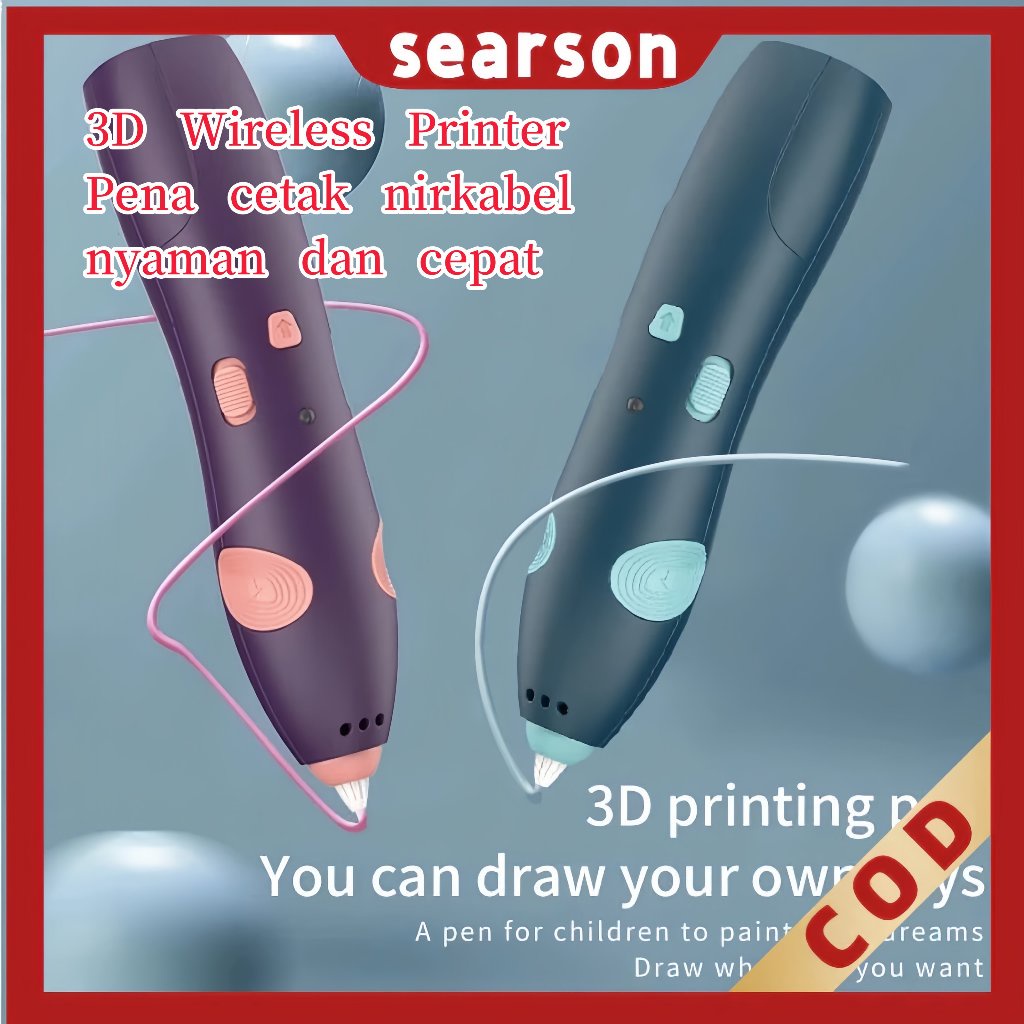 

COD3D Wireless Printing Pen 3D Printer Arts Pen Making Doodle Arts & Crafts 3D Stereoscopic Printing
