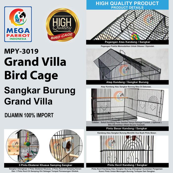 Cat Lover Shop Kandang / Sangkar Burung Grand Villa Mpy-3019