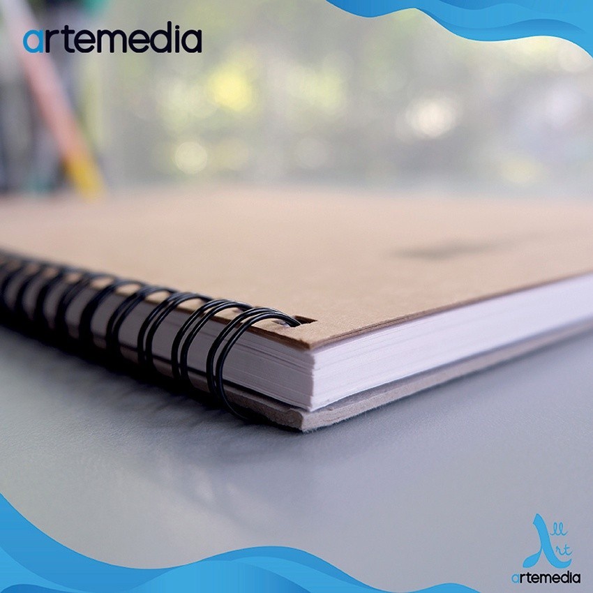 

IK! Sketchbook Artemedia A5 Craft Cover 110 Gsm Jilid Spiral Samg Buku Sketsa & Gambar - 40 Sheet /