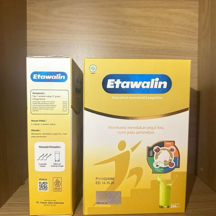 

ETAWALIN 1 BOX SUSU BUBUK KAMBING ETAWA ATASI NYERI SENDI TULANG ISI 200GR BISA COD DAIRY MILK