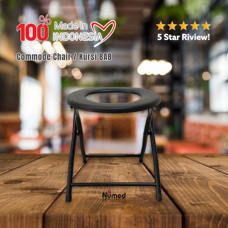 KURSI TOILET DUDUK PORTABLE UNTUK ORANG TUA LANSIA & WANITA HAMIL / BANGKU LIPAT TOILET DUDUK