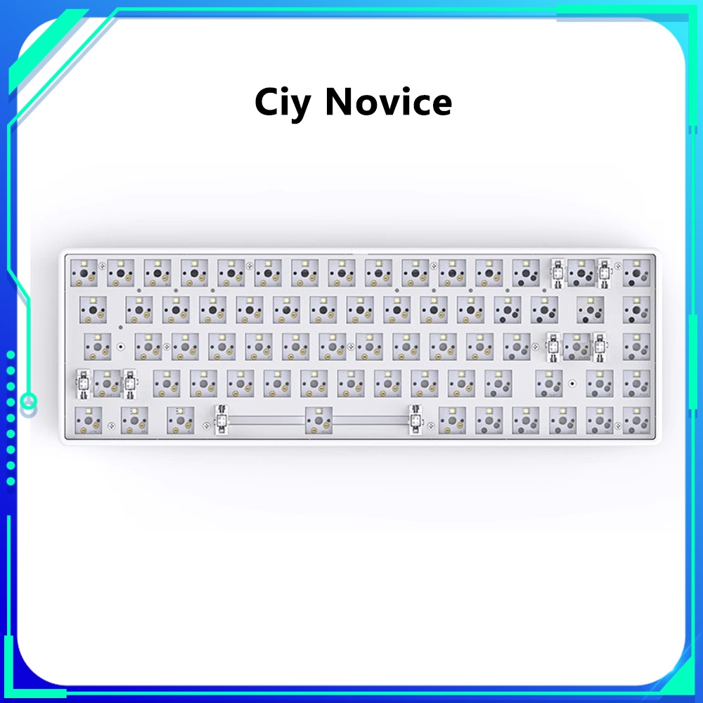 Ciy Novice Keyboard Mechanical Keyboard 68 84 100 Keys Tri Mode Keyboard Bluetooth Wireless 2.4G